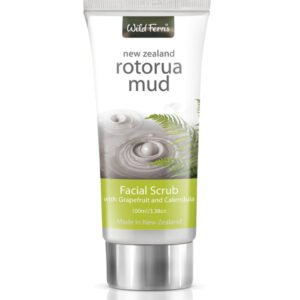 Wild Ferns Rotorua Mud Facial Scrub 100ML-مقشر الوجه بالطين من روتوروا، سرخس بري، 100 مل