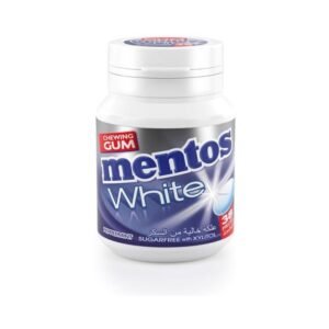 MENTOS WHITE PEPPERMINT 38PCS-مينتوس بنكهة النعناع الأبيض 38 قطعة